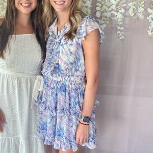 Buddy Love Blue/Purple Ruffled Dress
